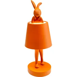 KARE DESIGN Akku-Tischleuchte Animal Rabbit Polyresin Orange