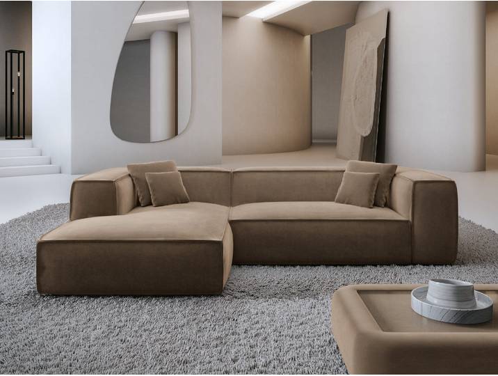 Ecksofa Liranda L-Form aus Stoff