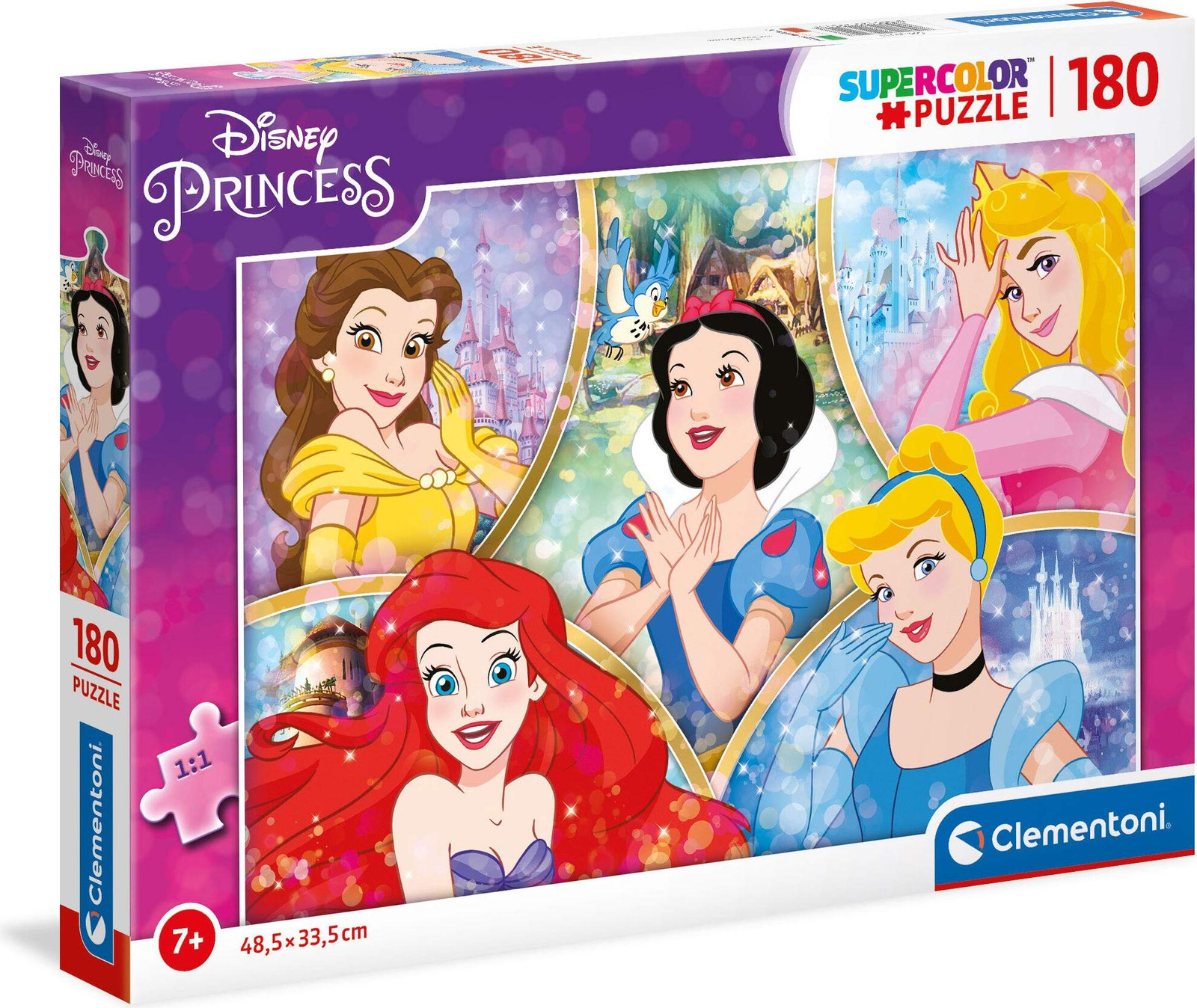 Clementoni CLE puzzel 180 SuperKolor Princess 29311