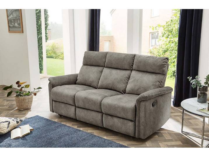 Jockenhöfer Gruppe 3-Sitzer Amrum, B: 180 cm, Liegefunktion durch halbautomatische Reclinerfunktion, TFK-Polsterung