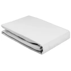 Elegante Softes Jersey Spannbetttuch - 90x200cm	platin