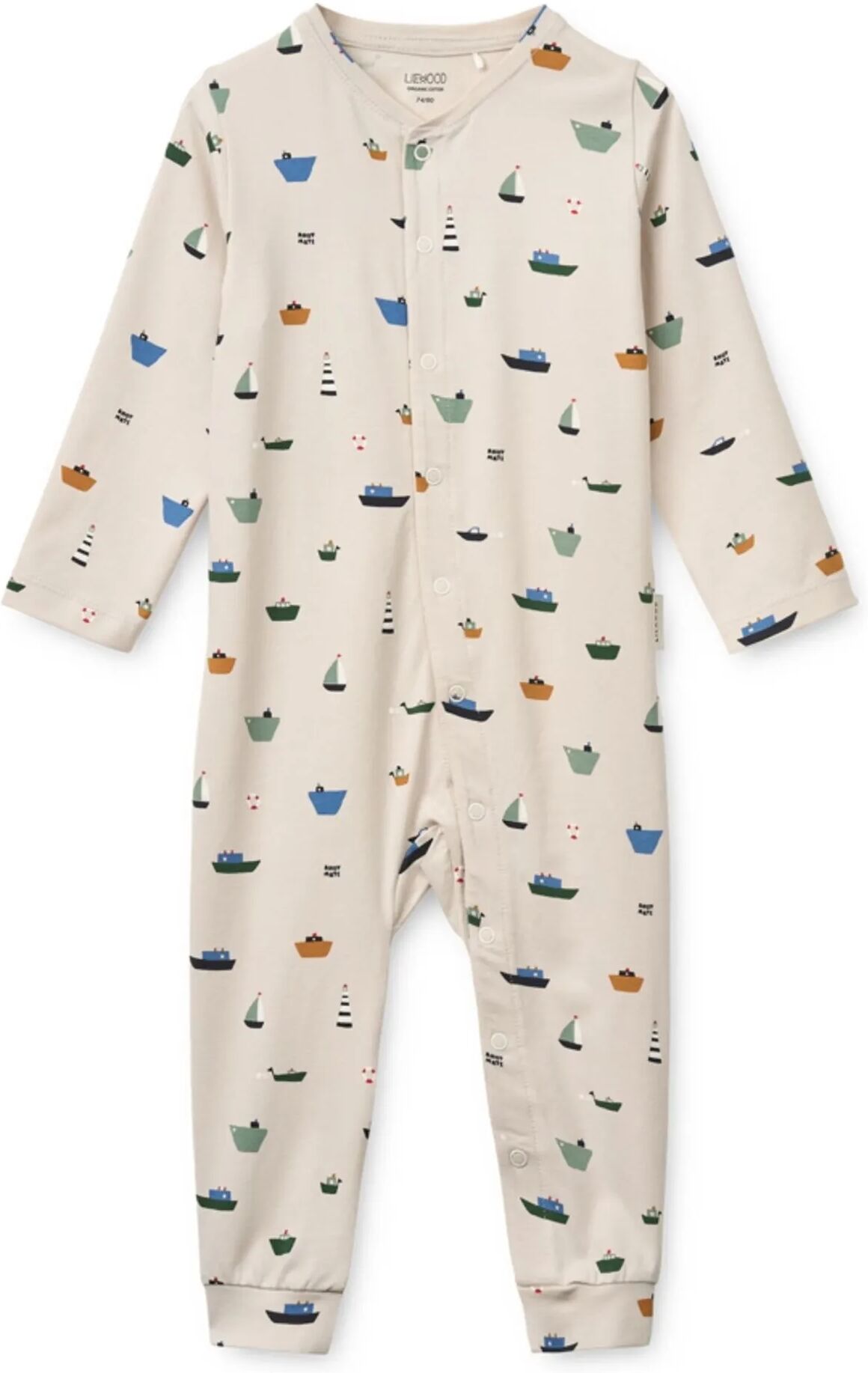 Liewood Pyjama Birk Bateaux Coton Bio Beige 18/24 mois
