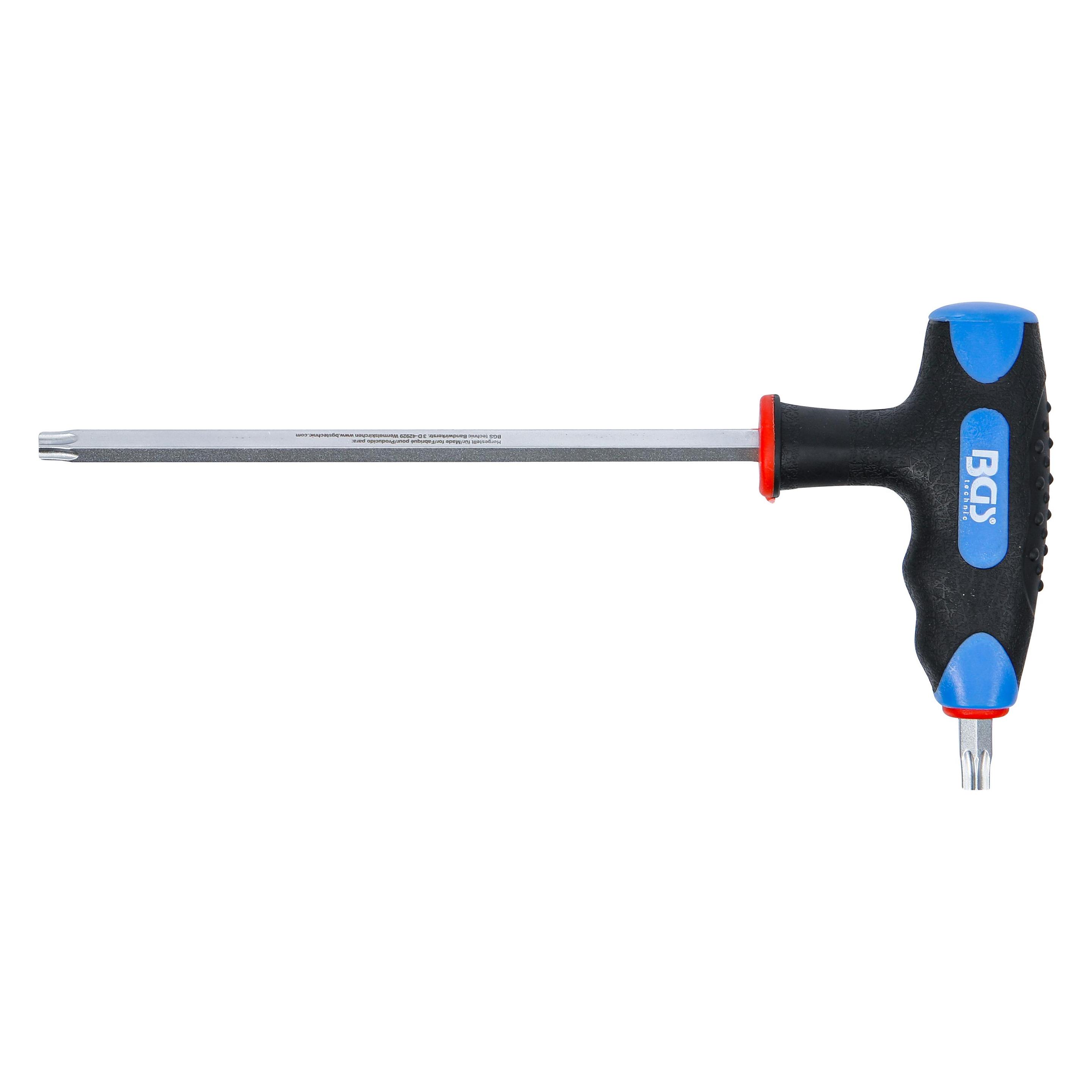 BGS Schraubendreher mit T-Griff und seitlicher Klinge T-Profil (für Torx) T45 (T-profil) (4010-17)
