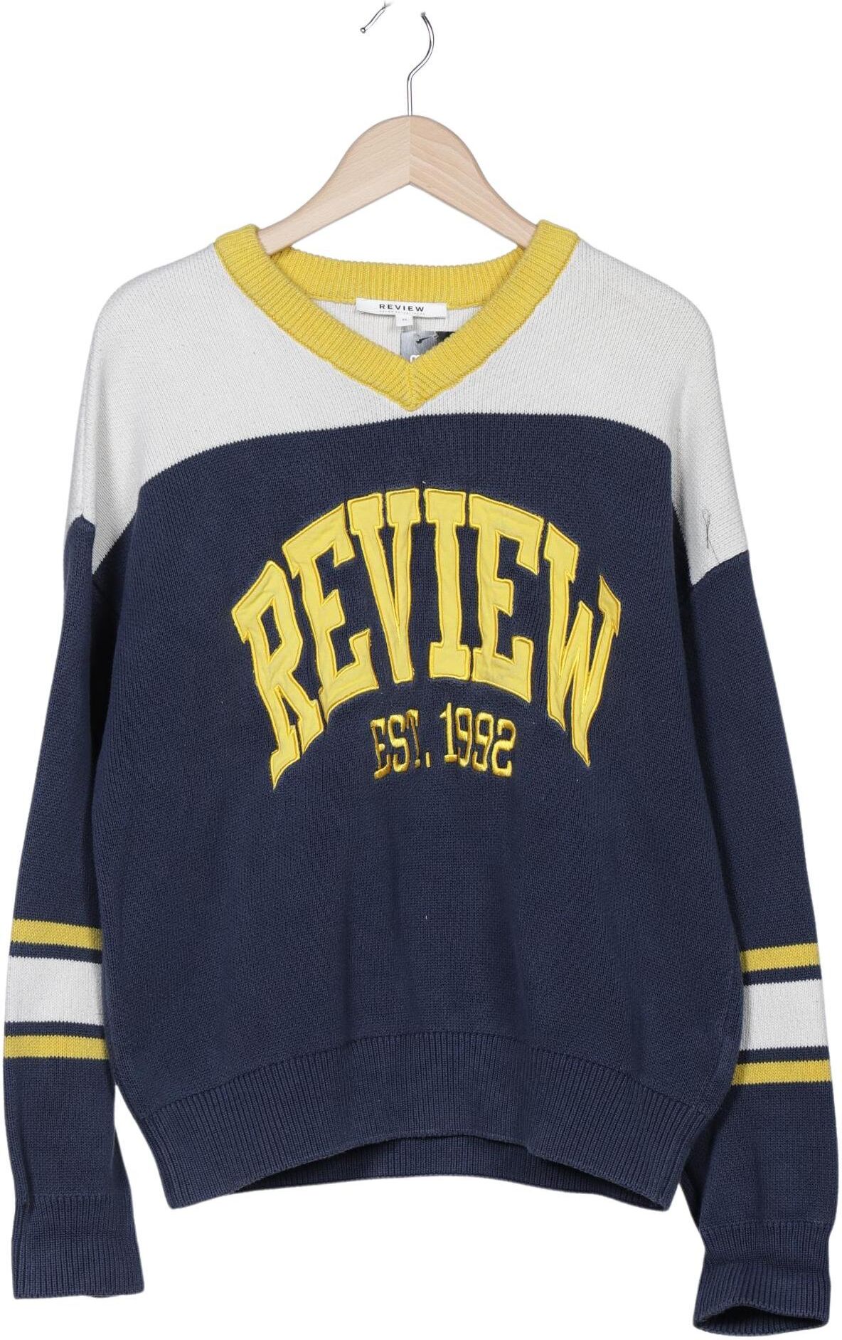 Review Herren Pullover, Mehrfarbig, Gr. M, Baumwolle - Second Hand