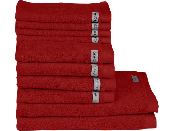 Handtuch Set ROSS Sinfonie , rot (kirsche), Frottier, Frottier, Obermaterial: 100% Baumwolle, Handtuch-Sets, Handtuch Set, beinhaltet Gästetücher, Handtücher und Badetücher