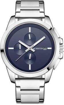 Everyday Crate OCHSTIN 6059C Mens Quartz Watch Multifunction Stainless Steel Watch Business Wristwatch blue+silver