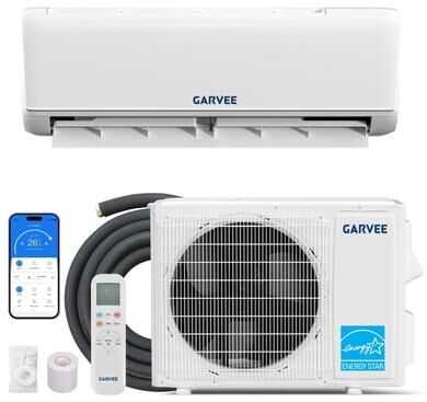 Garvee 18000 BTU 21 SEER2 WiFi Mini Split Heat Pump AC, 1050 Sq.Ft