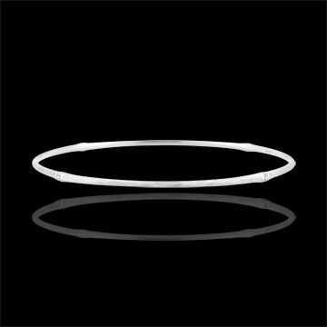 Edenly Armband Heiliger Urwald - Diamant - gebÃ¼rstetes WeiÃŸgold 9 Karat