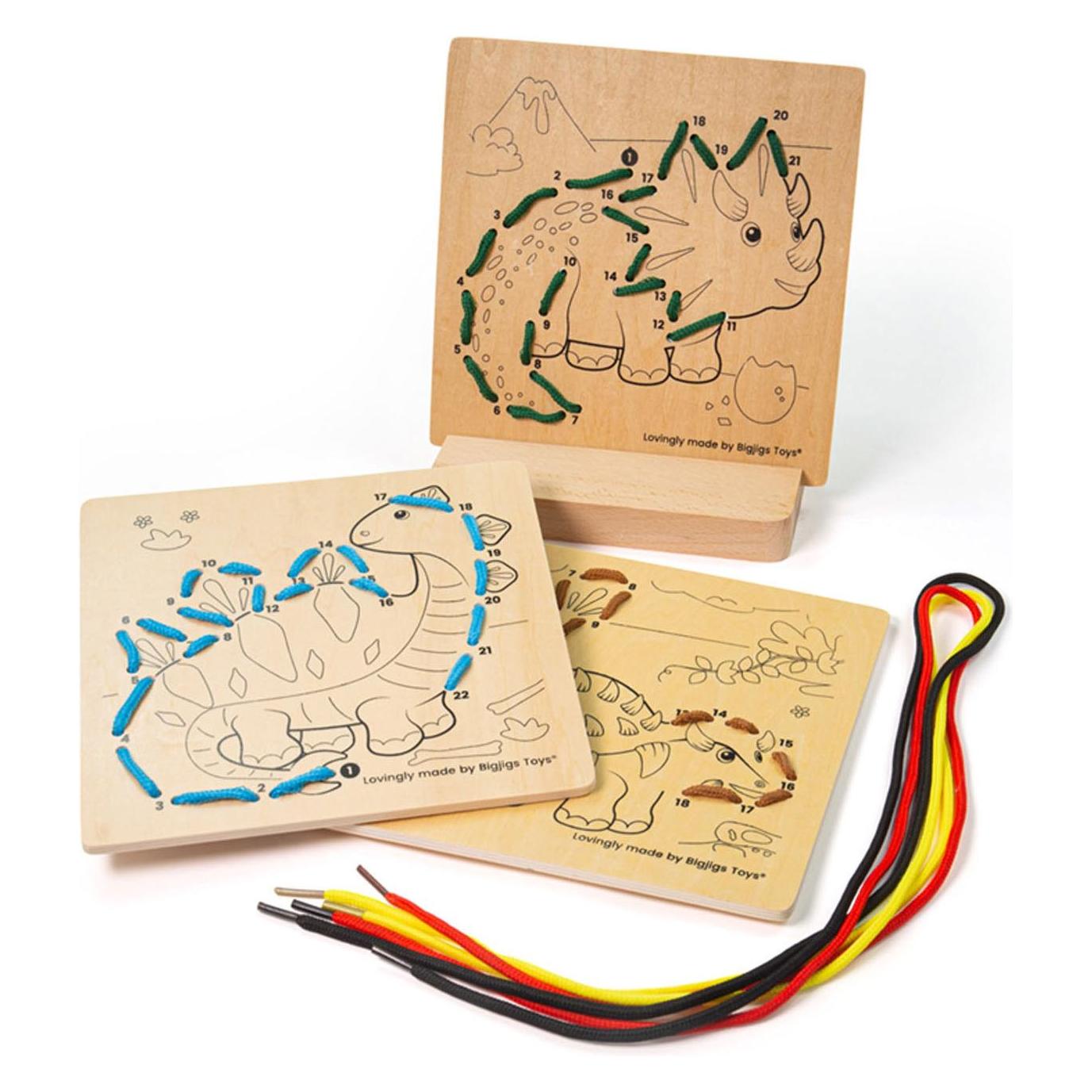 Bigjigs String by Number Dinosaurierholz (BJ34048)
