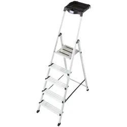 Krause Stehleiter »MONTO Secury» 5 Stufen silber, 185 cm
