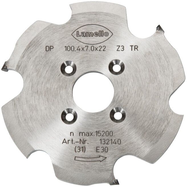 Lamello Fraise à rainurer P-System, DP (diamant) pour Zeta, 100,4x7x22mm, Z3, pour Clamex P (132140)