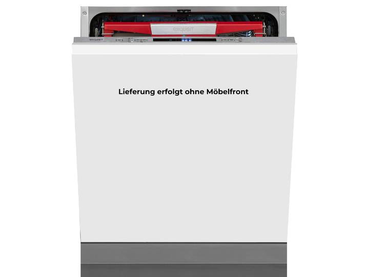 EXQUISIT vollintegrierbarer Geschirrspüler Geschirrspüler , Energieeffizienz: B, weiß (inox), B:59,8cm H:81,5cm T:55cm, Geschirrspüler, AquaStop-Vollwasserschutz schützt vollständig vor Wasserschäden, vollintegrierbarer Geschirrspüler