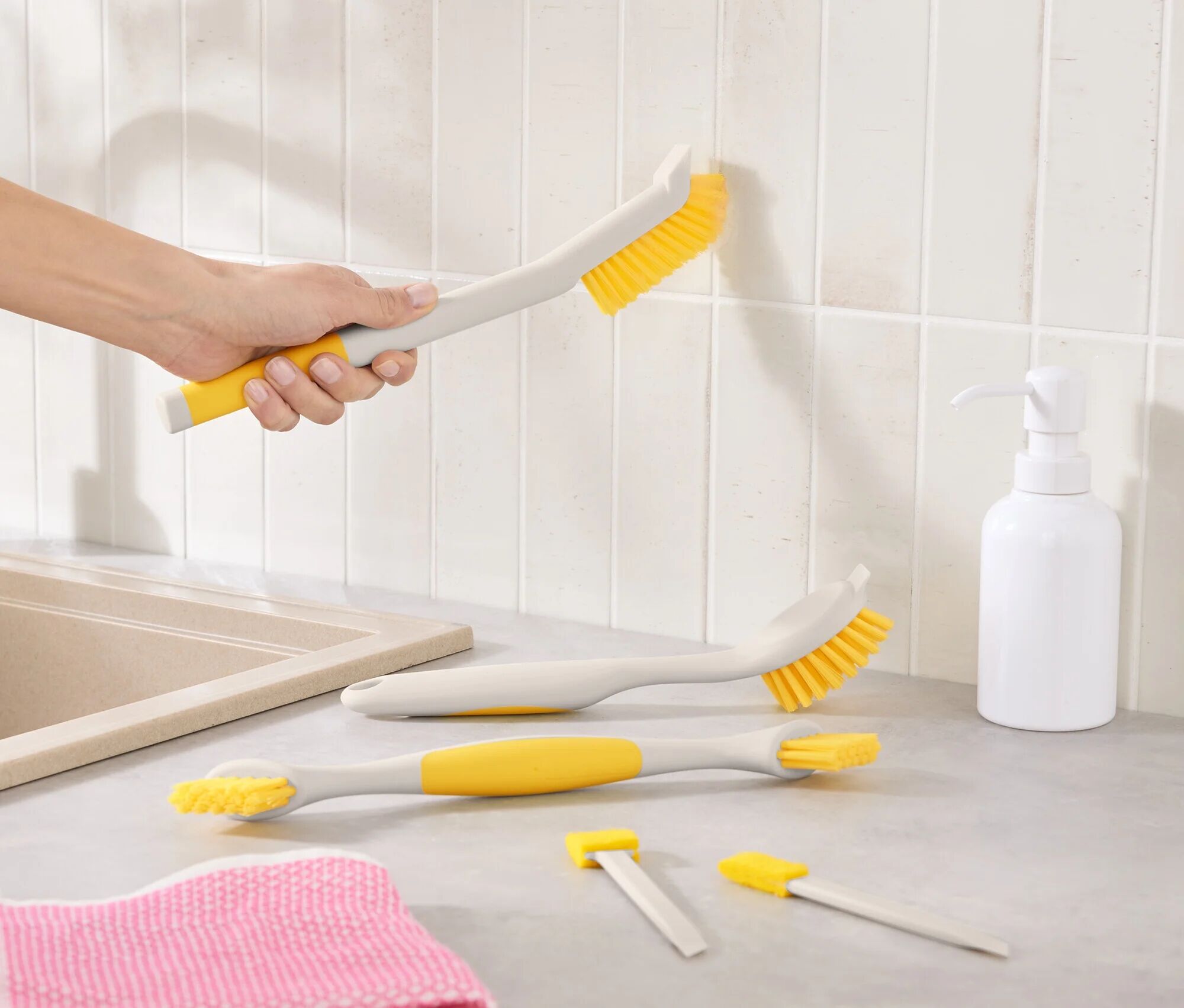Tchibo - Reinigungsbürsten-Set - braun