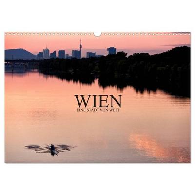 WIEN - EINE STADT VON WELT (Wandkalender 2027 DIN A3 quer), CALVENDO Monatskalender