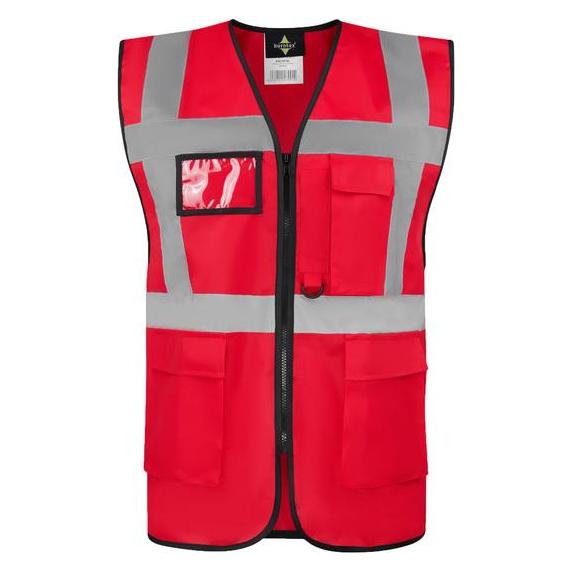 Korntex Warnweste Multifunktional Hamburg Rot mit 360° Sicherheit XL EN ISO 17353 KXCMF (XL) (KX226-RED)
