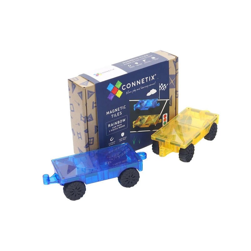 Connetix Regenboog Auto Pakket van 2 stuks