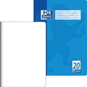 Oxford Schulheft 100050326, ab 1. Klasse, A4, blanko, mit Linienblatt, 32 Blatt, 90 g/m², Lineatur 20