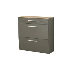 Wohnwert Hängeschuhschrank  Helen , grau , Maße (cm): B: 93 H: 94 T: 36.0