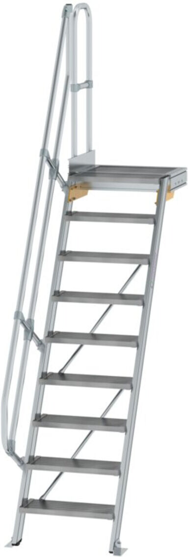 MUNK Aluminium-Treppe Plattform 60° 9 Stufen (600369)