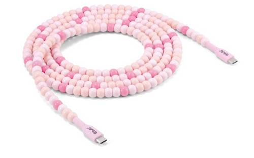 Club3D CAC-3010 USB-C Adapter [1x USB-C Stecker - 1x USB-C Stecker] Pink 2m
