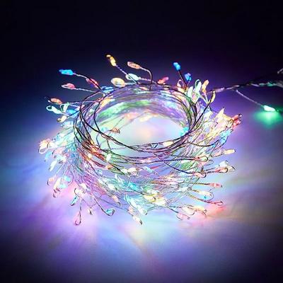 Uplifted Goods USB Powered LED Firecracker String Lights With Remote Control For Home And Events colored Light 3m 100leds