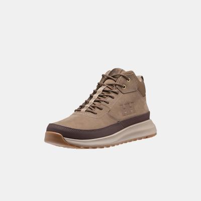 Wanderschuh HELLY HANSEN "BECKETT MID", Herren, Gr. 44, Synthetik, braun (walnut, rot gum), Leder, Synthetik, Schuhe Wanderschuh, Hochwertiges wasserdichtes Leder