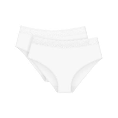 Midislip TRIUMPH "Feel of Modal", Damen, Gr. XL, Single Jersey, weiß, Single Jersey, Obermaterial: 87% Modal, 13% Elasthan, Unterhosen, sehr weich, elastischer Bund mit Spitze, leicht
