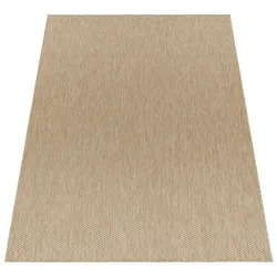 KADIMA DESIGN Teppich Kurzflor Unifarben Wohnzimmer schmutzabweisend Beige Rechteckig 140x200 | 100% Polypropylen, Rücken aus Polypropylen | pflegeleicht