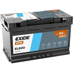 Exide EL800 Start-Stop EFB 12V 80Ah 720A Autobatterie