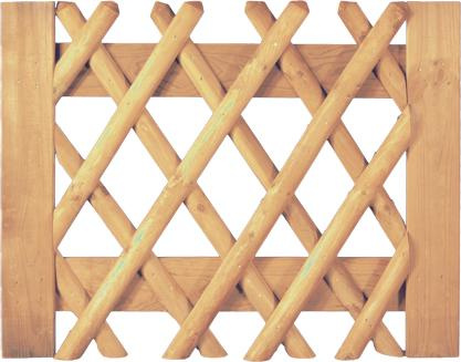 TETZNERJENT Jägerzaun braun Tor 100 x 80 cm 08436043