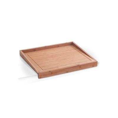 Tranchierbrett ZELLER PRESENT, beige (natur), B:40cm H:4,5cm L:50cm, Bambus, Schneidebretter, auch als Backbrett geeignet