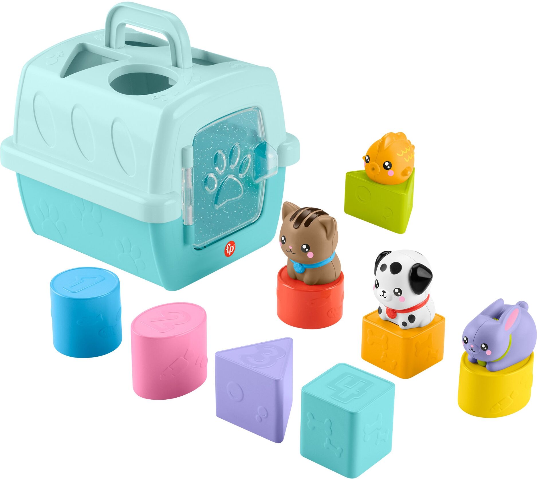 Fisher-Price Juego de encajables Sort &amp; Stow Pet Carrier .