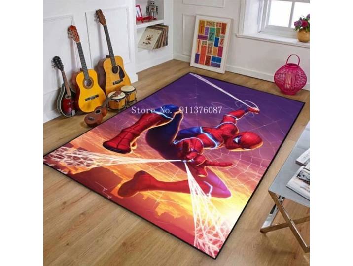 Tapis de jeu Spiderman pour bébé - DSN-10087 - 120x180cm - Antidérapant - Enfant