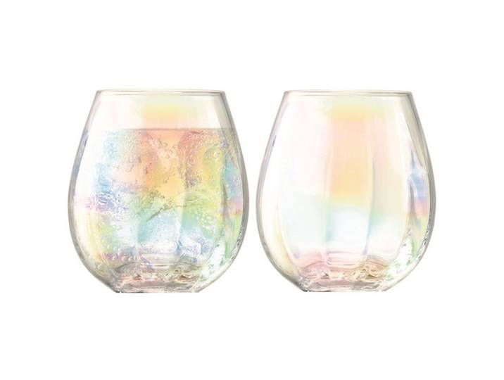 LSA International Trinkgläser-Set Pearl Perlmutt Glas H 10 cm 0.425 l