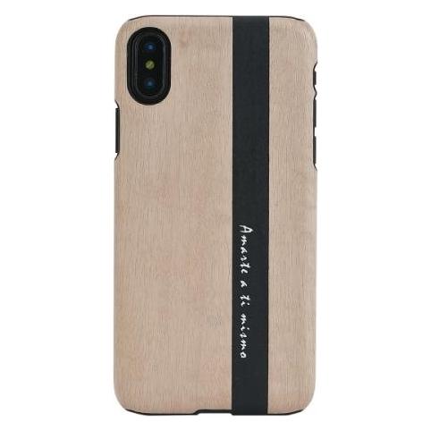 Man&Wood SmartPhone case iPhone X/XS diario black (Apple iPhone X, Apple iPhone XS) (1000000353)