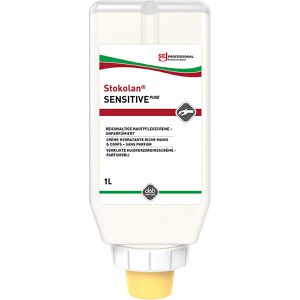 Stokolan Hautcreme Sensitive Pure, 99037949, Reichhaltige Hautpflegecreme, unparfümiert, Flasche 1 Liter