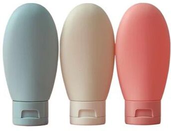 Inspired Finds Refillable Soft Silicone Travel Bottles Set 60ML 2.03 Fl Oz Squeeze Tubes For Toiletries And Cosmetics nordic Three 3pcs