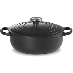 Le Creuset Sauteuse Sig 24 cm Schwarz, Pfanne + Kochtopf, Schwarz
