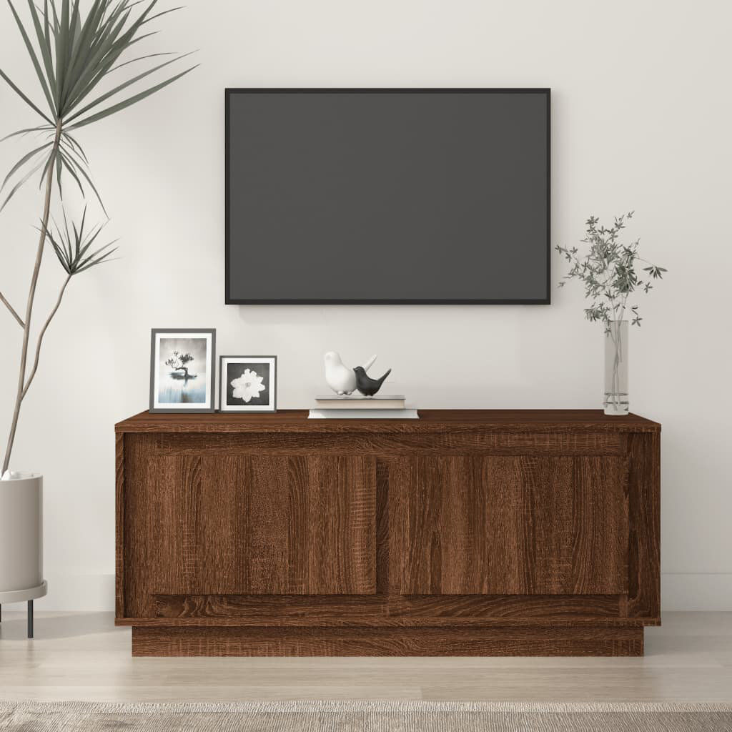 ClassicLiving Edmore Block Coffee Table with Storage Brown Oak