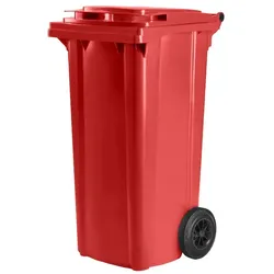 Hardwex Mülltonne 120 l Rot