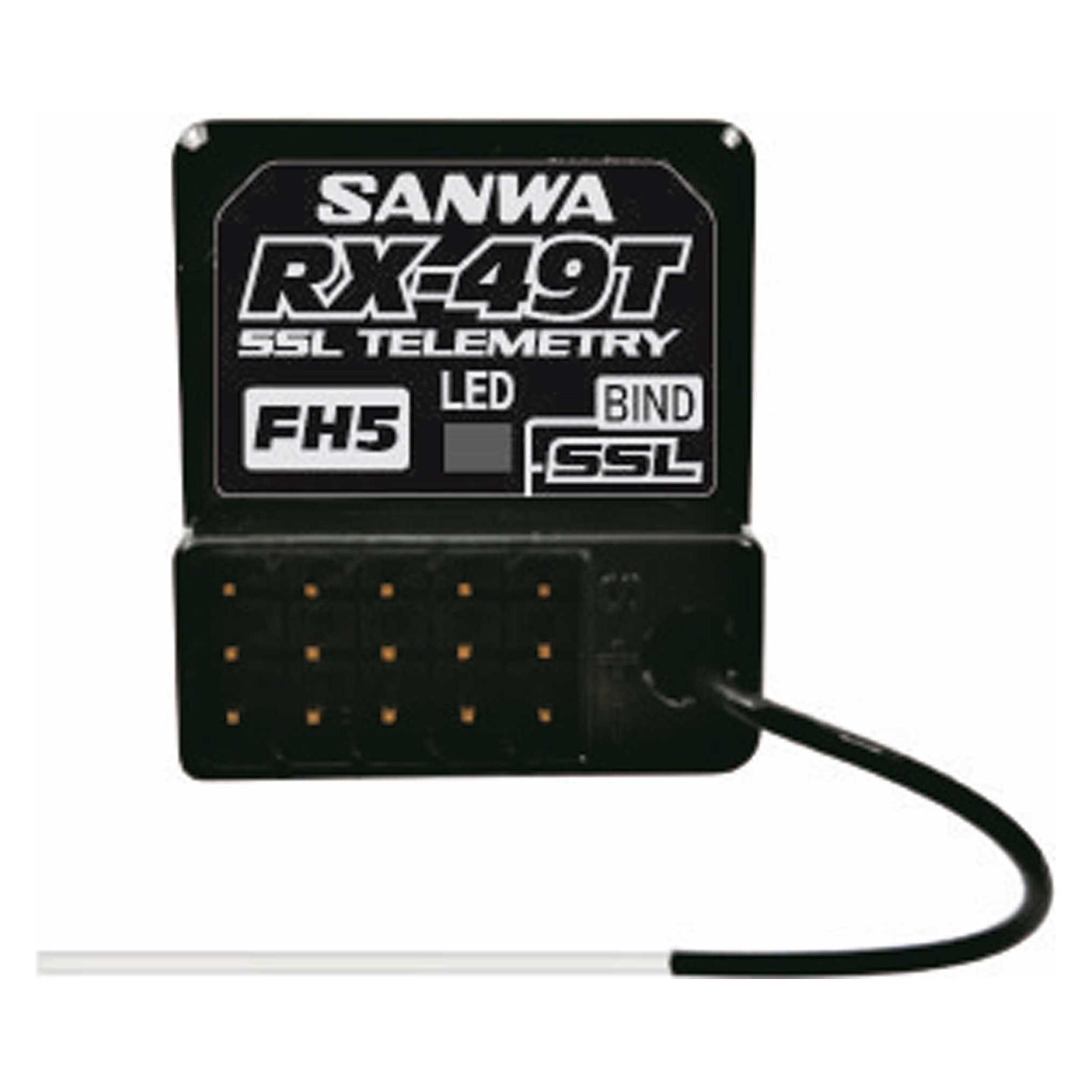 Sanwa RX-49T Empfänger SXR-SSL wasserfest SURFACE CH4 2.4GHz FH5 (SAN107A41433B)