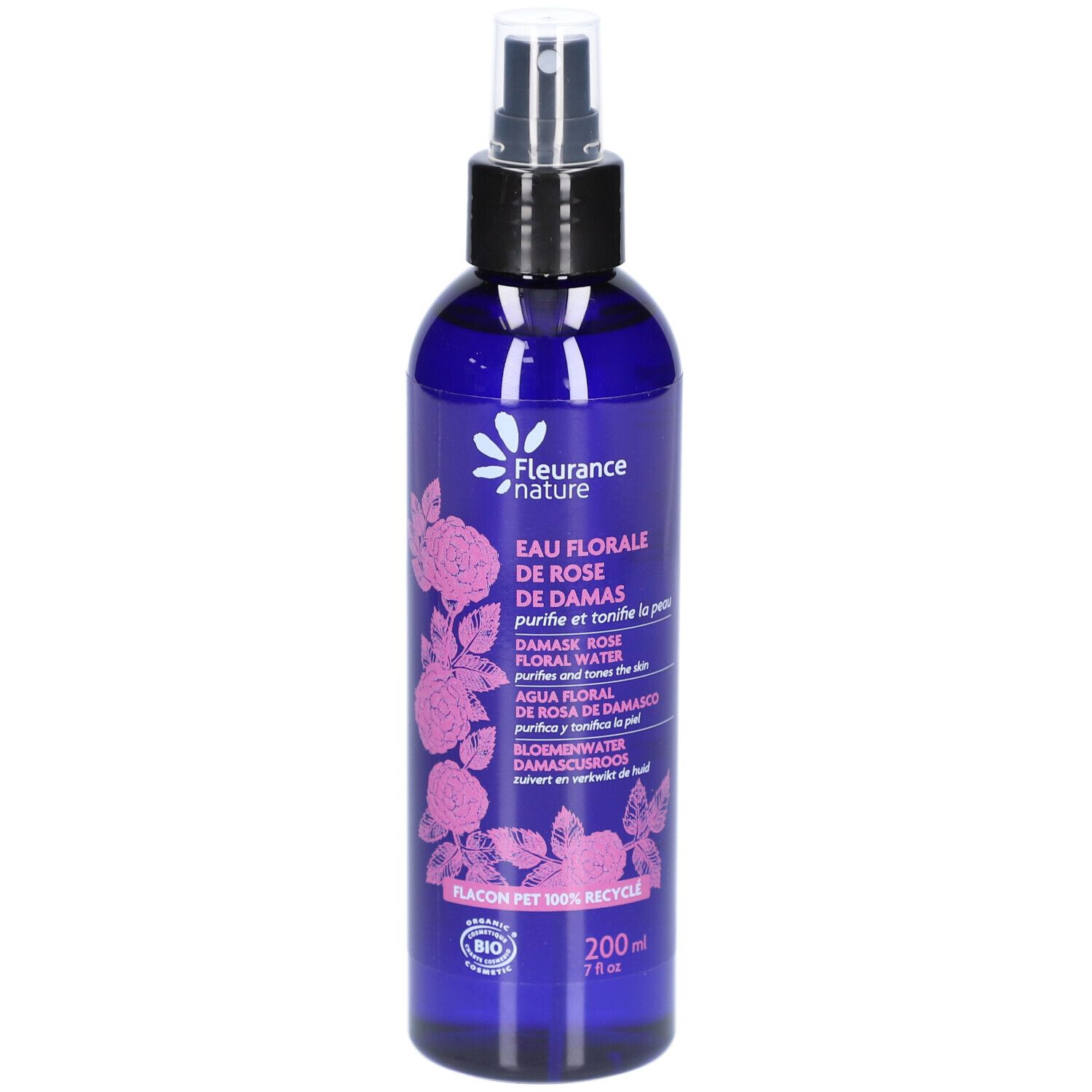 Fleurance Nature EAU Florale BIO - Eau florale de rose damas. flacon spray 200 ml Lösung