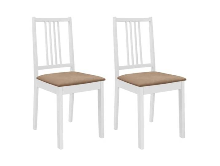 Todiikf 2er Set Esszimmerstühle Weiß Massivholz Küchenstühle Polster Stabile Polsterstühle aus Echtholz für Küche, Esszimmer und Wohnzimmer. Weiche Sitzkissen sorgen für angenehmen Sitzkomfort.