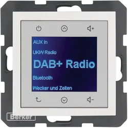 Berker Radio Touch UP DAB+ S (DAB+, FM), Radio, Weiss