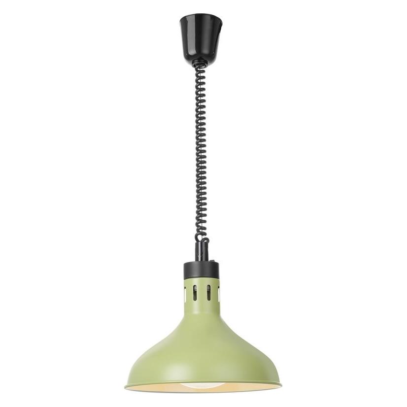 Hendi Höhenverstellbare Wärmelampe, glockenförmig,, Grün, 230V/250W, Ø295x(H)207mm (76449326)