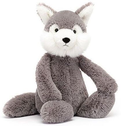 Jellycat Bashful Wolf Medium - L: 9 cm x l: 12 cm x h: 31 cm