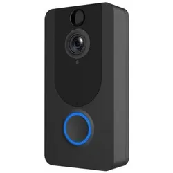 OEM Platinet PVD7 - Sonnette sans fil avec caméra 1080p - Wifi Noir, Router, Schwarz