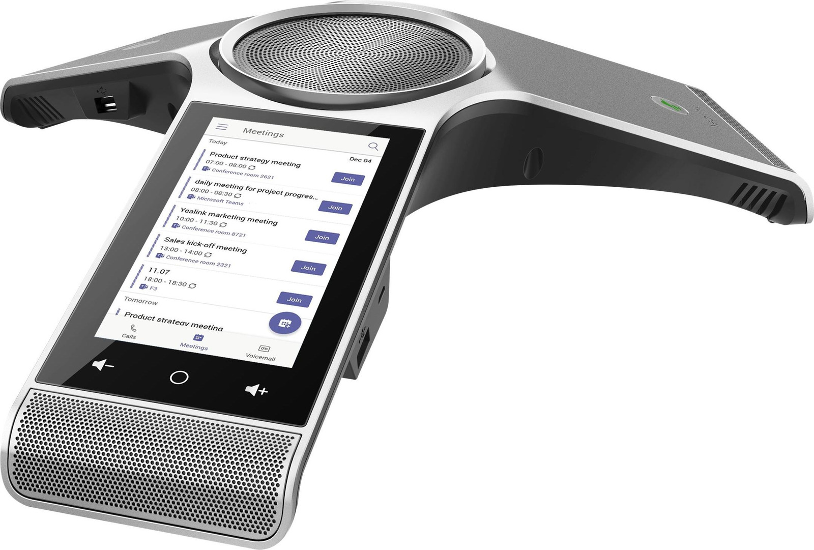 Yealink CP960 IP-conferentietelefoon met touchscreen en knopbediening, Zilver, 12,7 cm (5")