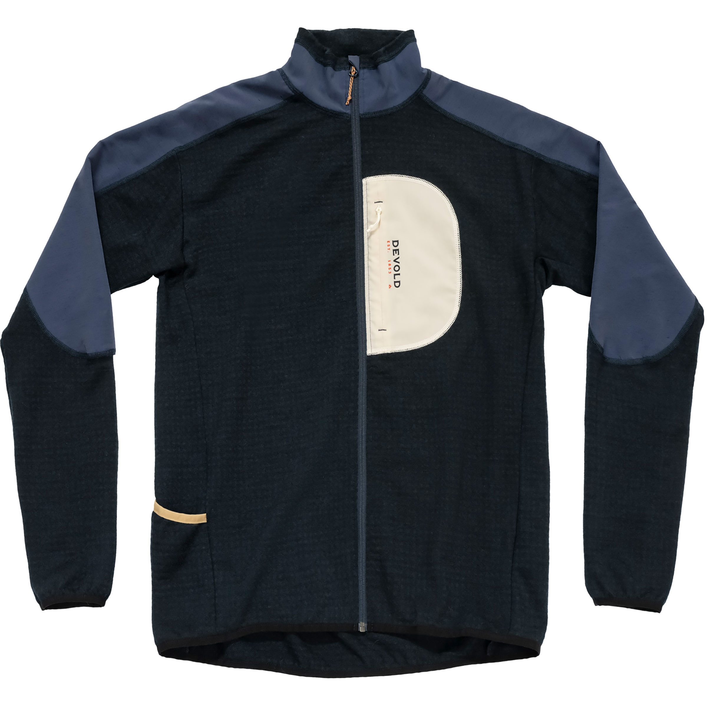 Devold Adventure Damen Fleecejacke blau Größe L Trekking Widerstandsfähig Merinowolle