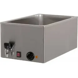 Bain Marie - AMITEK BM116R - 230 V - 1000W Leistung - 1 Becken mit Wasserhahn